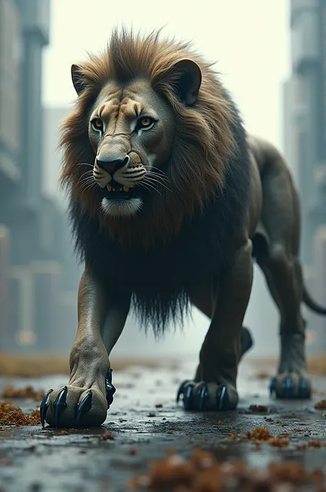 Hybrid of lion and lamborghini