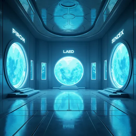 Entering the Water Gate (13–24 sec)

6. Inside the Vault (Wide Shot)
Prompt:
"A grand futuristic hall with a metallic floor and walls. Embedded in the wall are three massive glowing water portals with rippling effects and wall mus be water walls. Above eac...