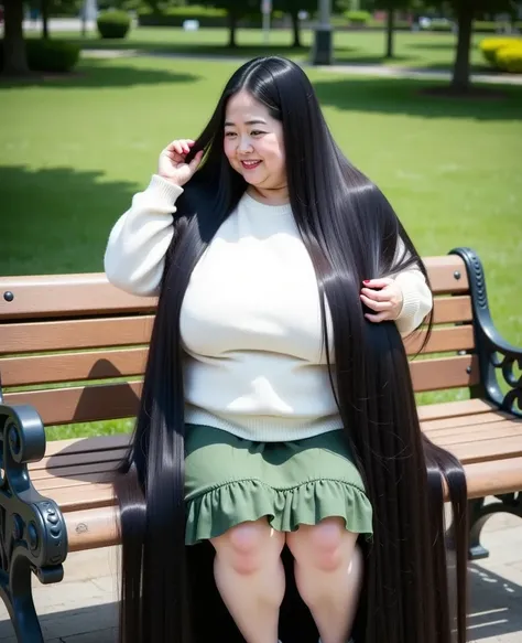 8k,Highest quality, masterpiece, Ultra-high resolution,(masterpiece:1.6, Highest quality), Intricate details, 1 female,Middle-aged woman in her 50s, japanese, full body, ((dynamic pose:1.4)),top of head,   ((Absurdly long hair:1.5)), ((jet Black Hair)), ((...