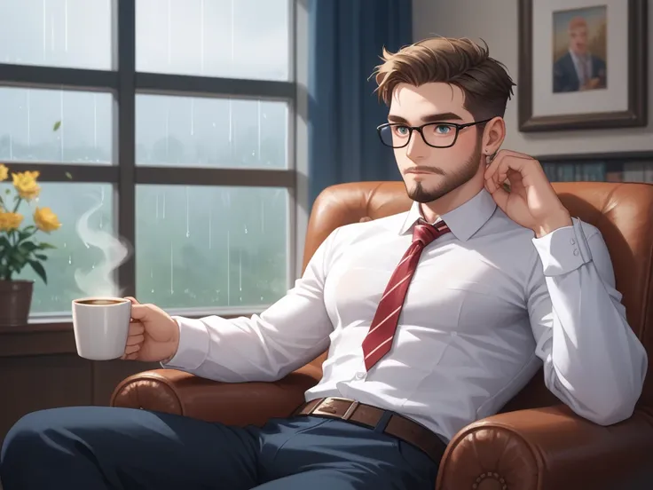 Felipe: The Confused Intellectual
Age : 34 years
Description :  A man with an unbearded beard ,  short hair and rectangular glasses that give you an intellectual air.  He usually wears dress shirts folded up to the elbows .
personality: intelligent,  but s...