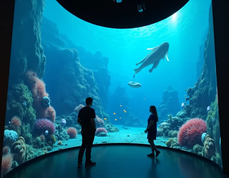  The Port of Destination installation uses the magic of augmented reality , to take viewers to the mysterious world of Neptunes underwater kingdom .  Each zone in this unique space is selected and designed with meticulous attention to detail ,  giving each...