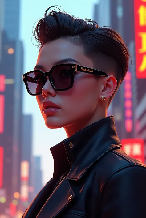 I want to have short hair styles and wear sunglasses