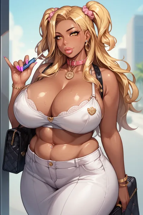 Score_9, Score_8_up, Score_7_up, Score_6_up, Score_5_up, Score_4_up, Source_anime, Tag1, Tag2, quality_masterpiece, Anatomically correct, Huge breasts, Wide hips, Gargantuan butt, Thick thighs, Sensual woman, mature female, milf, motherly, Seductive, Long ...