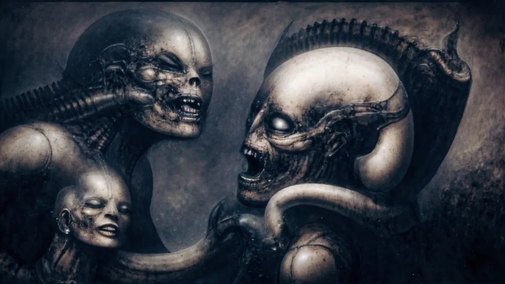 h. r. giger's g1g3r, , giger_style, h. r. giger's g1g3r, , giger_style, the image is a detailed view of h.r. giger's \" aleph (w...