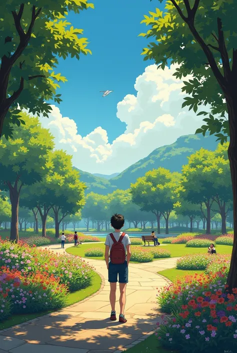  After leaving the library ,  Leo went to a vibrant park ,  full of colors and life . The ren laughed ,  the flowers shone under the sun and the couples shared moments of tenderness . However,  despite the beauty that surrounded him ,  his mind remained tr...