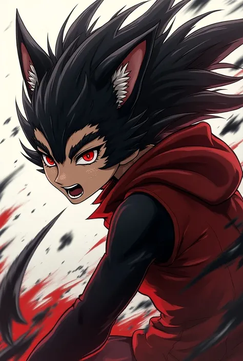 an anime charater with the name Hayate Boru Isashika that looks violent and like a cat for profile pic