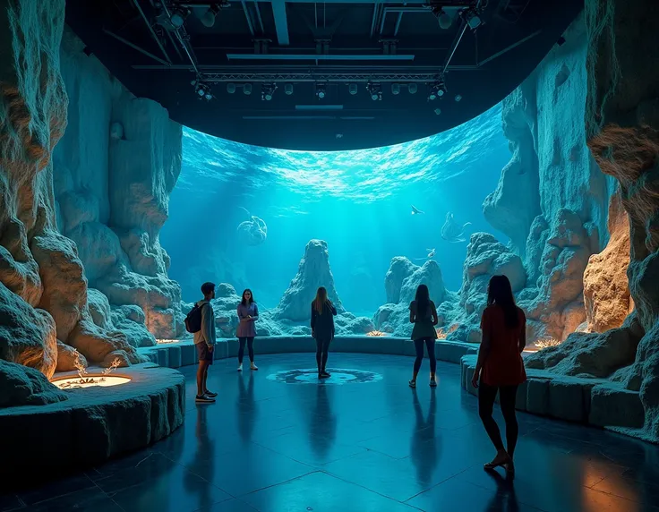  The Port of Destination installation was created to provide visitors with a completely new experience of interacting with art.  The central theme is the mythology of Neptune ,  the god of the seas in Roman mythology . This choice is not accidental : , mar...