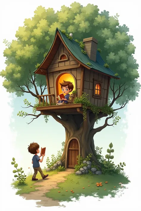 Steves Secret Treehouse
Steve thought. He eagerly flipped through the pages, getting lost in the story. Suddenly, he heard footsteps outside. "Who could it be?" Steve wondered. He quickly hid the book and pretended to be busy. To his surprise, it was his f...