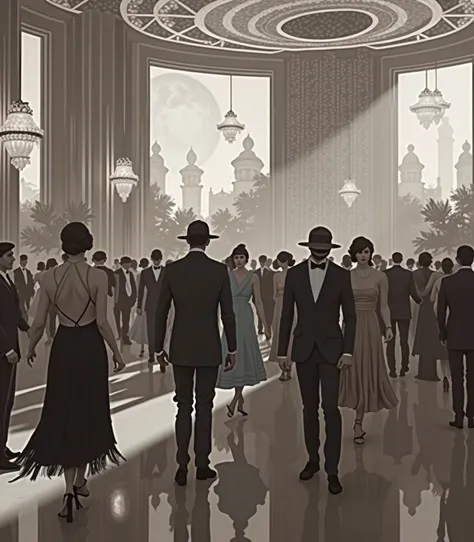 Vintage style great gatsby 