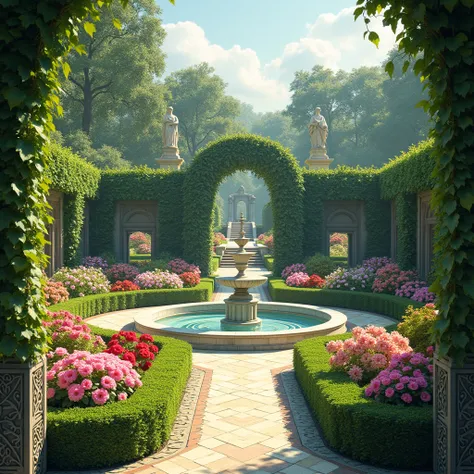 Fancy garden background 