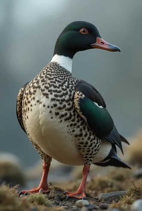 A cross between eider ducks drakes +partridge 