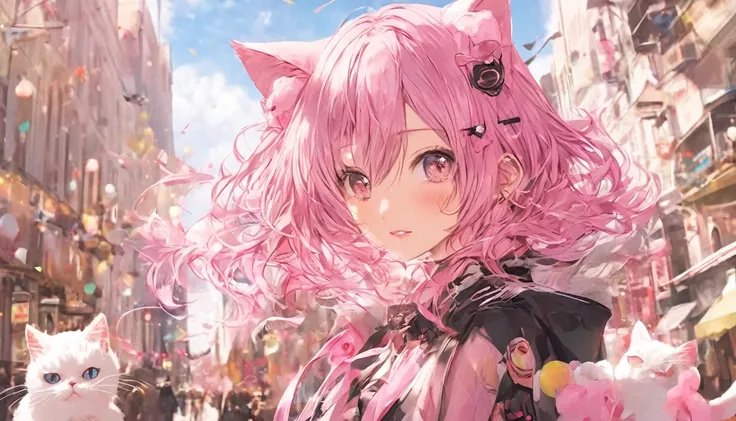 Pink Hair, cat ears.  thats her appeal . minicaras