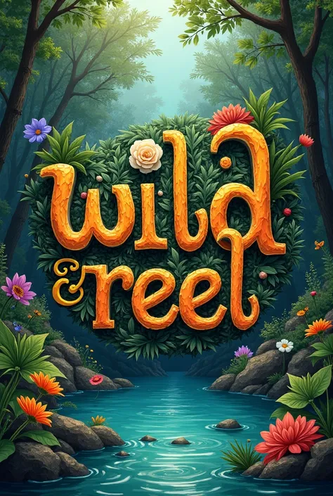 Make this words beautiful wild&reel