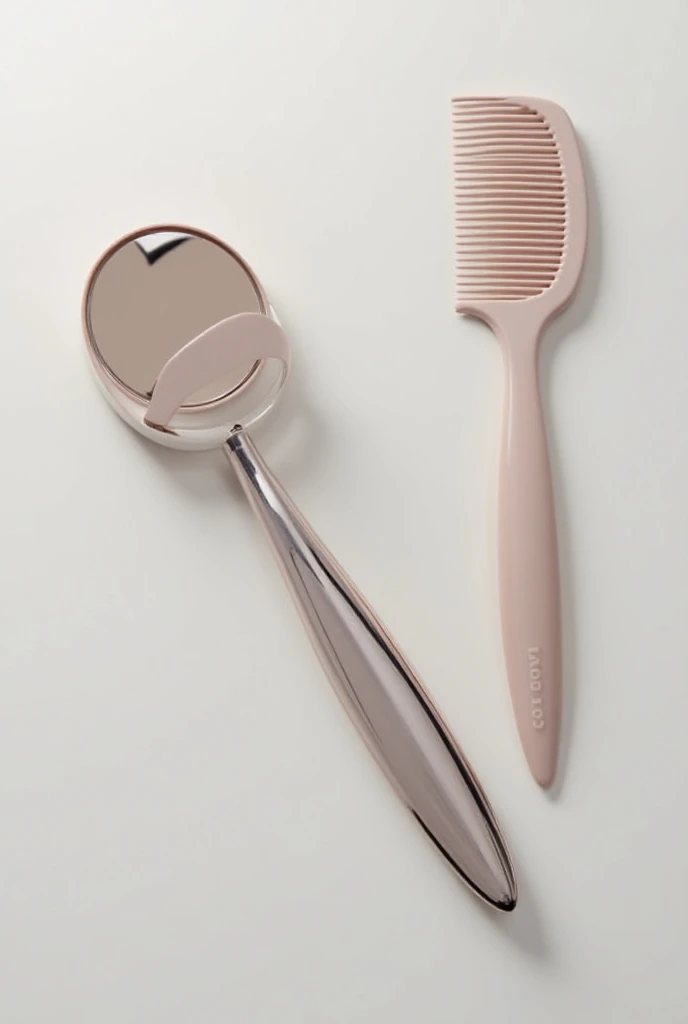 create a hair comb with a small built-in mirror