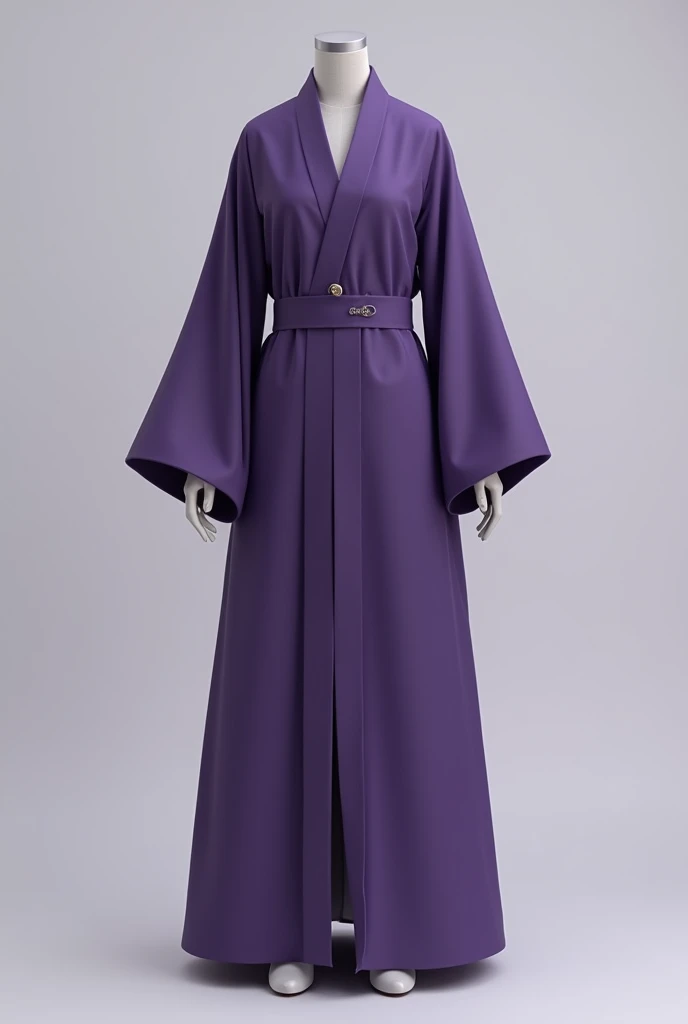 Simple unisex purple magic school robe with a Korean and modern feel