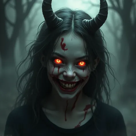 Image of a demonized girl