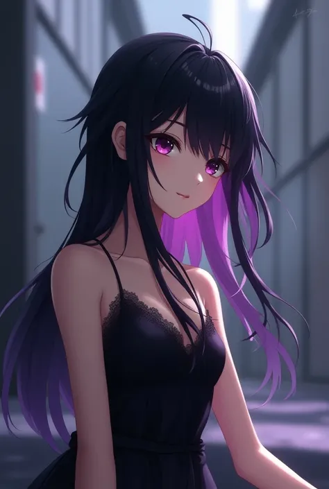 Anime Figure
Black-haired girl with purple tips