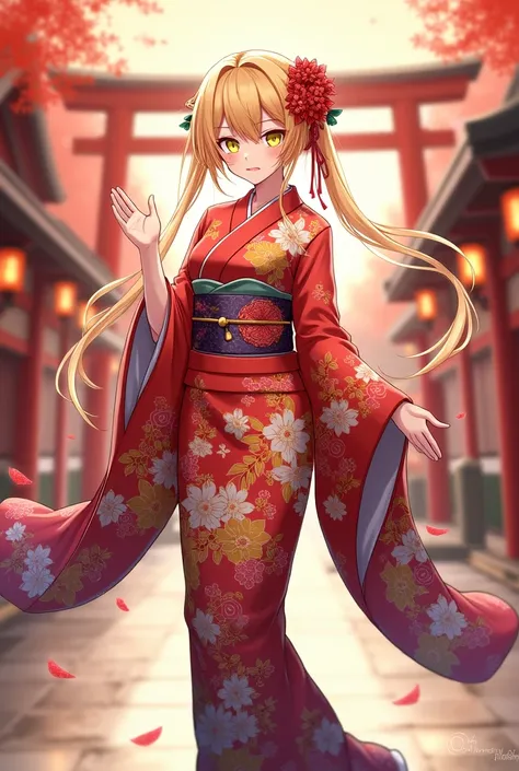 Konjiki no Yami  wearing a kimono on new years