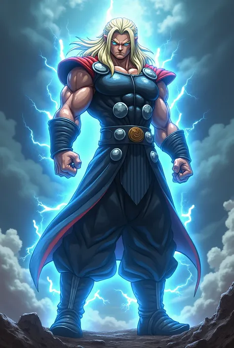 Thor merged with Goku and transformed 