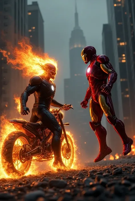 Ghost rider and iron man