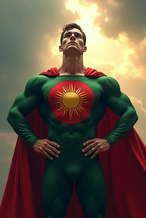 Bangladesh flag as superman