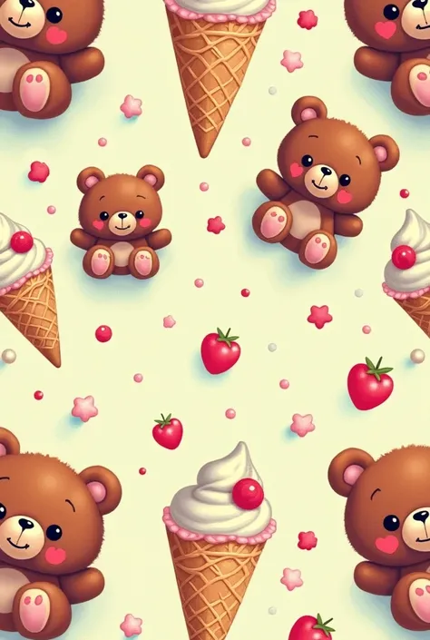 i want to create textile fabric print for s night wear clrs are so freshing and the desgine in one unite from nd the topic is using ice cream and some teddy bear also the desgine is so energetic this is good i have some unique more interesting 