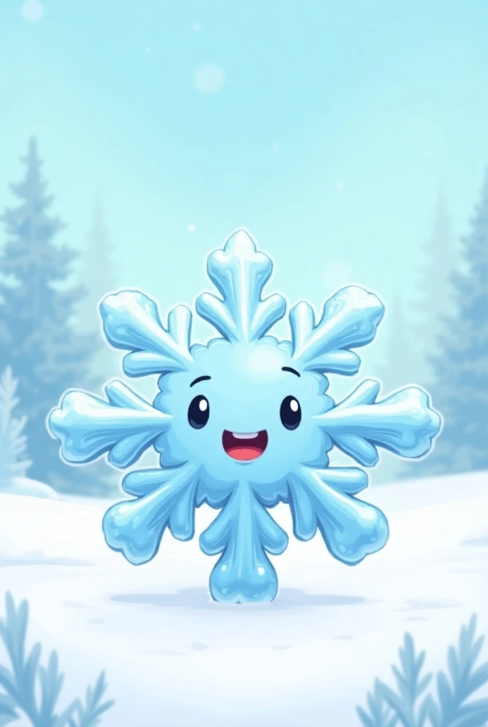 Cartoon of a snowflake
 

