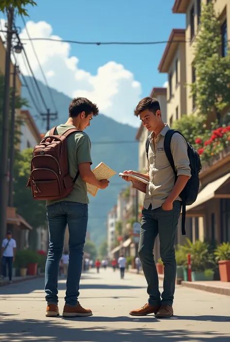 1.	two students (men) Are they looking for where to carry out a study on the fruit and vegetable difficulties that exist in Osorno 