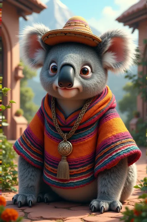 Koala in Peruvian clothing.