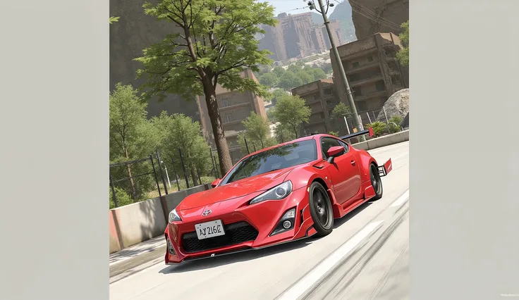 MF Ghost,red Toyota 86