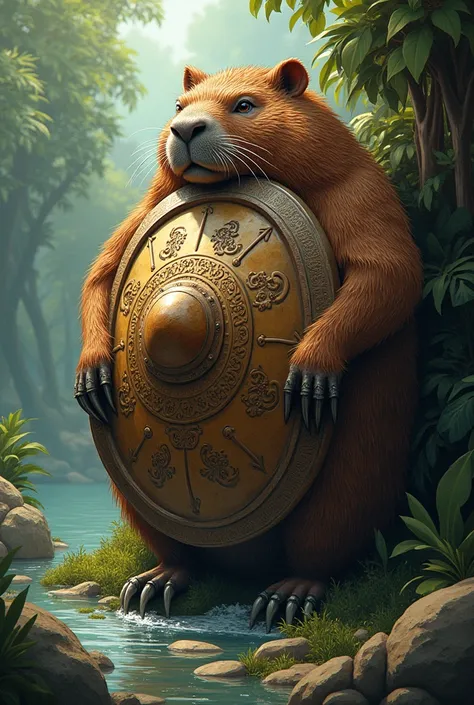 Take a picture of a shield called Capybara FC