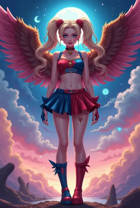 harley quinn eagle- sailor moon 