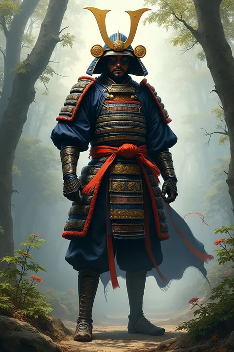 Drawing of a samurai