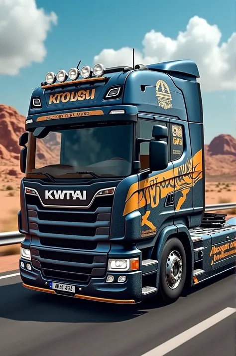 A skin for universal truck simulator for a kwt900