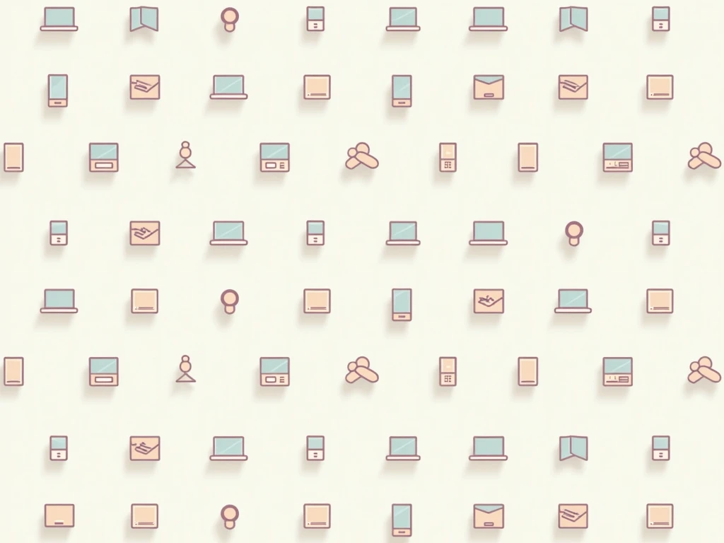  MINIMALIST COMPUTER PATTERN, NOTEBOOKS AND PCS ,  VECTOR TYPE FOR STICKERS 