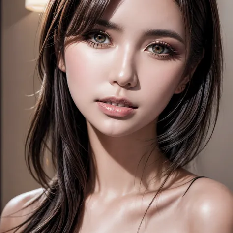 Realistic(Realism),(ultra-res, UHD, Hyperrealism, hyper photorealistic, ultra detail, extremely qualite details), ((intricately detailed digital art)). (ultra realistic texture details: velvety skin, hair), (ultra quality), professional photography, (glamo...