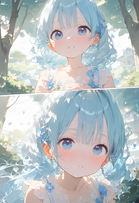 masterpiece, best quality, extremely detailed, (illustration, official art:1.1), ,(((( light blue long hair)))), ,(((( light blue long hair)))),light blue hair, , long hair ((blush)) , cute face, big eyes, masterpiece, best quality,(((((a very delicate and...