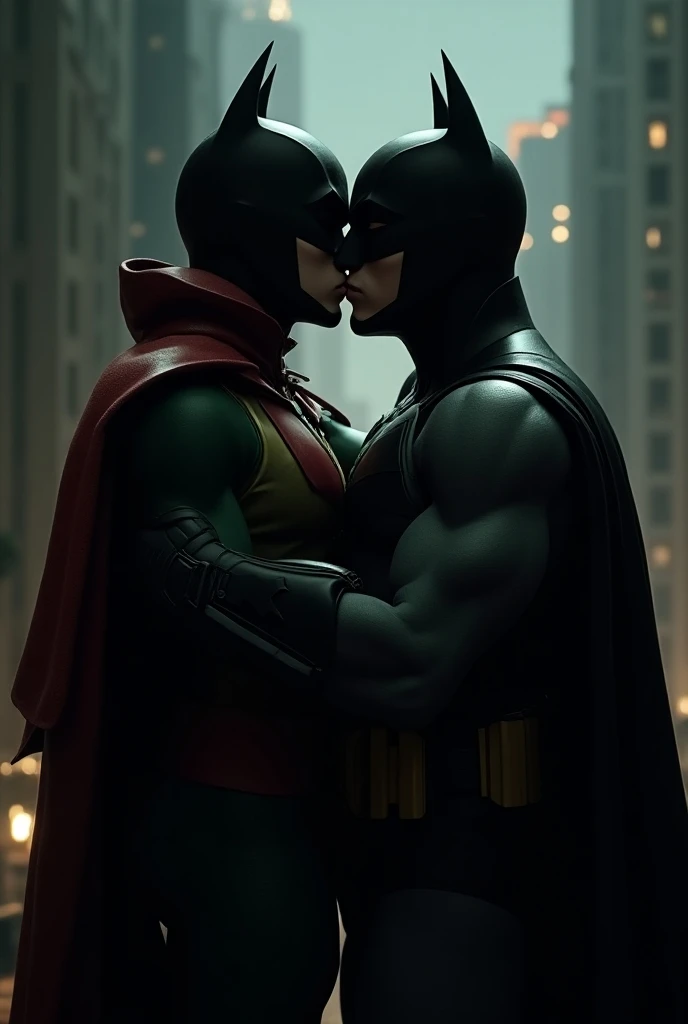 Batman Kissing Robin