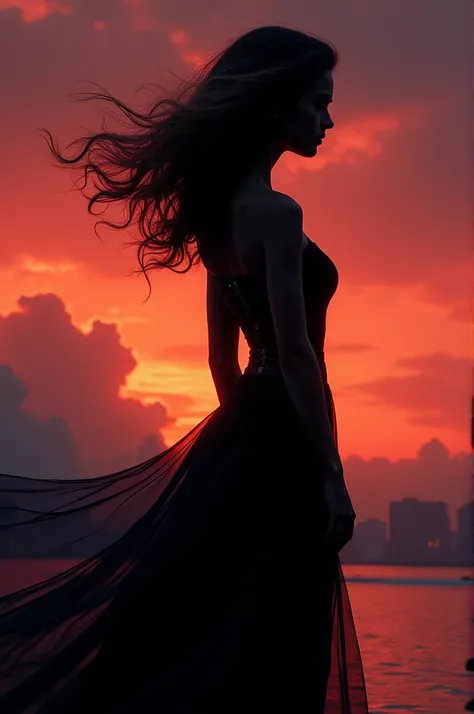 silhouette of a woman