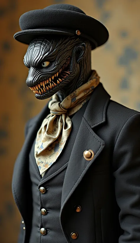 French Venom 
**Description**: French Venom  é uma figura sofisticada que combina a elegância da cultura francesa com a ferocidade do simbiótico.  His body is covered by dark skin with patterns reminiscent of impressionist art .  He has a charming expressi...