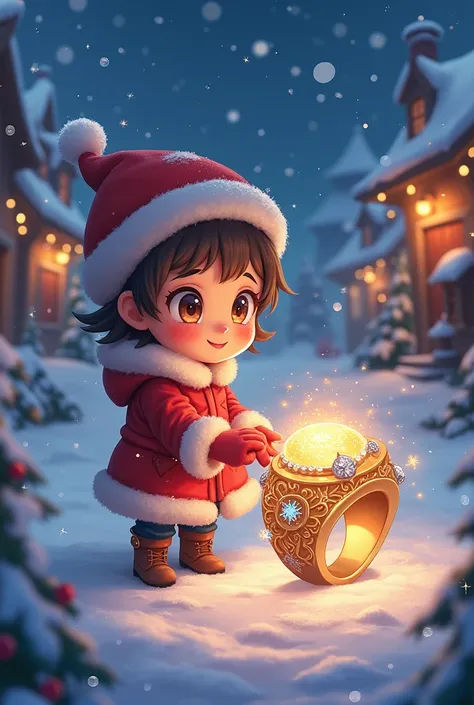 I want to create an anime with a Christmas ring