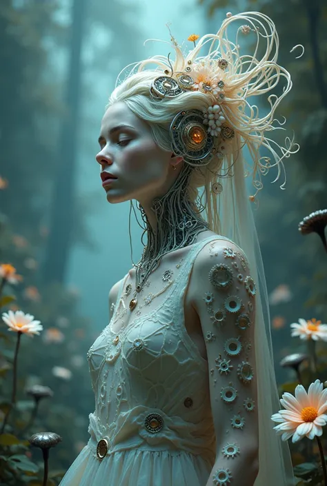  Auras episode 4 took me to a surreal dream landscape biomechanical,  mixing human beauty with intricate gears and metallic magic .  From the ethereal mechanical muse to the biomechanical goddess ,  every look seemed like entering another world where she c...