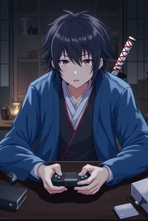 Okita souji de fate grand order jugando playstation