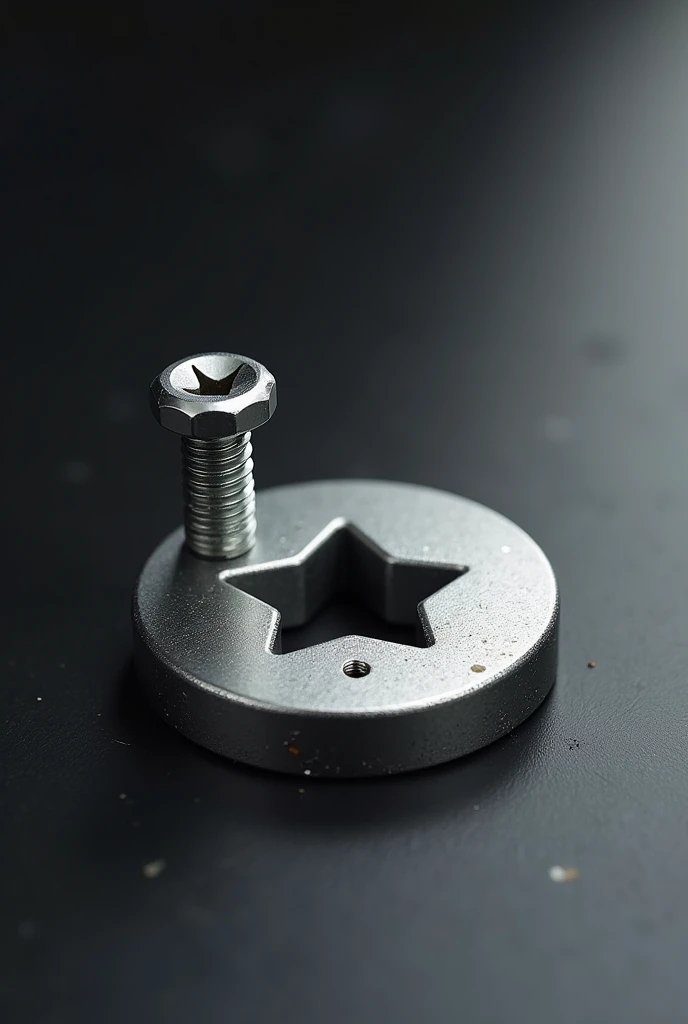 Washer is 2 cm wide and has on one side, not in the middle, a screw lying parallel to the washer inside the washer to adjust the size of the clamp-type star-type thread 