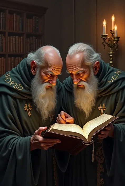 clerics read the book while sitting