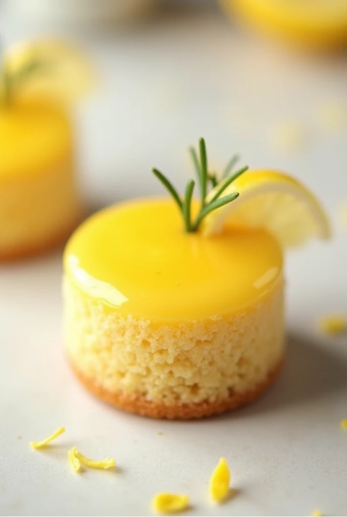 Mini lemon cake, high resolution