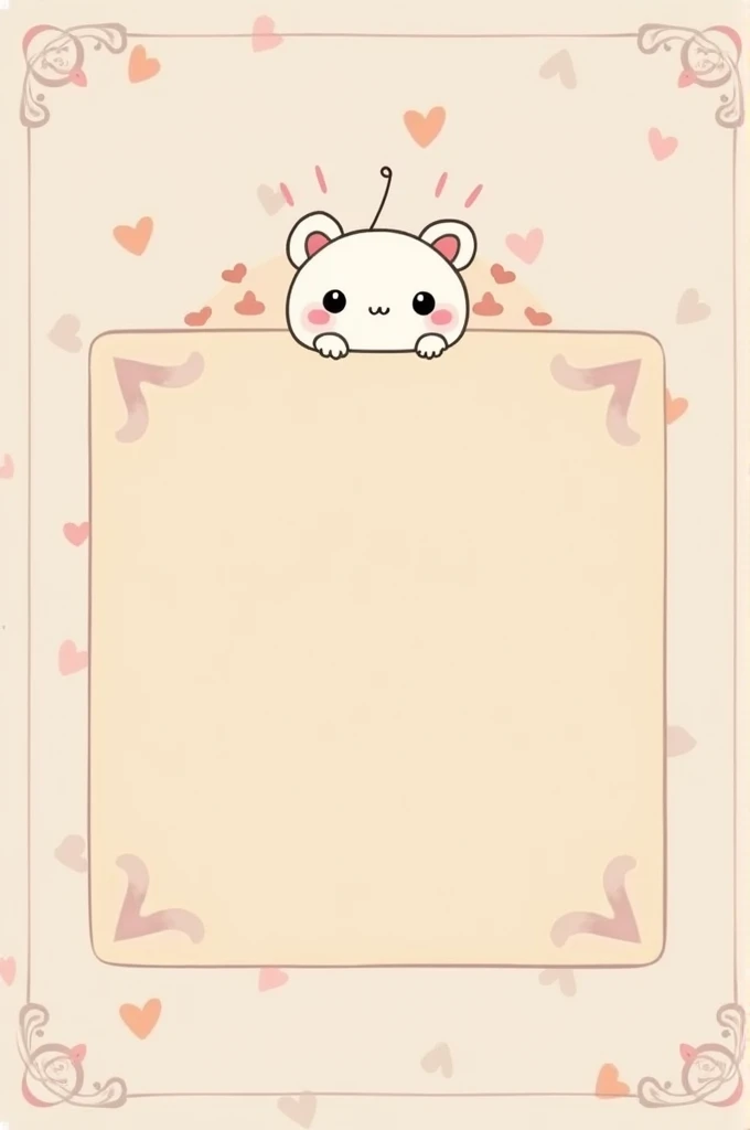 Design of an envelope, In the cute .