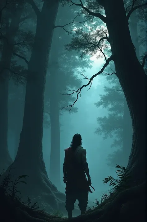 "And the biggest question — would Arjun truly uncover the secret of the forest?"

Image Prompt: A contemplative moment as Arjun looks into the dark forest, his face reflecting both fear and determination, the shadow looming larger as the forest’s secret te...