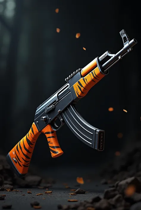 Ak47 skin in the shape of a tiger 