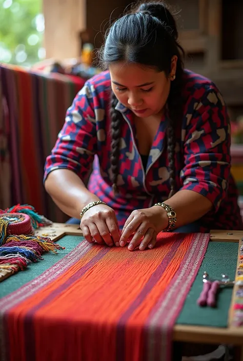 Textile creation in Guatemala